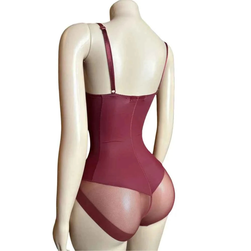 V-Neck Bodycon Bodysuit