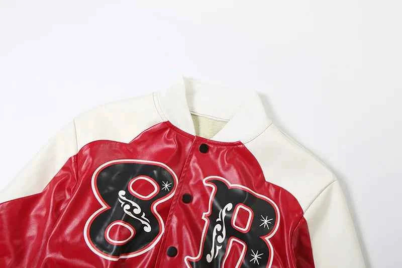 Leather Moto Zipper Crop Jacket