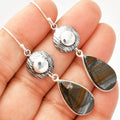 Natural Iron Tiger Eye Earrings E-1077 SDE84291 - Goddess Imports Marketplace