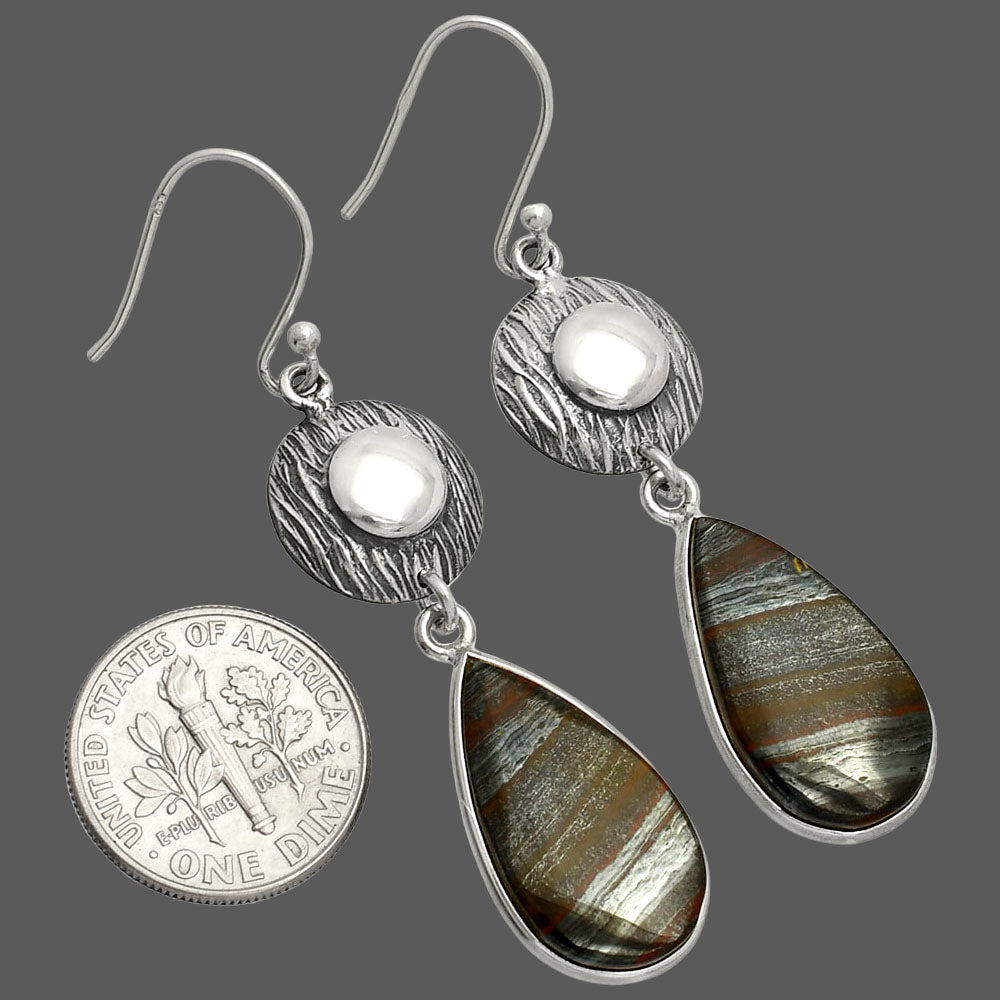 Natural Iron Tiger Eye Earrings E-1077 SDE84291 - Goddess Imports Marketplace
