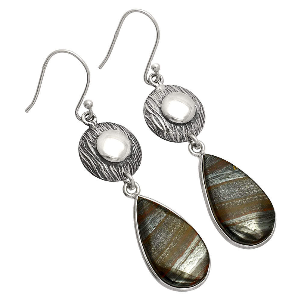 Natural Iron Tiger Eye Earrings E-1077 SDE84291 - Goddess Imports Marketplace