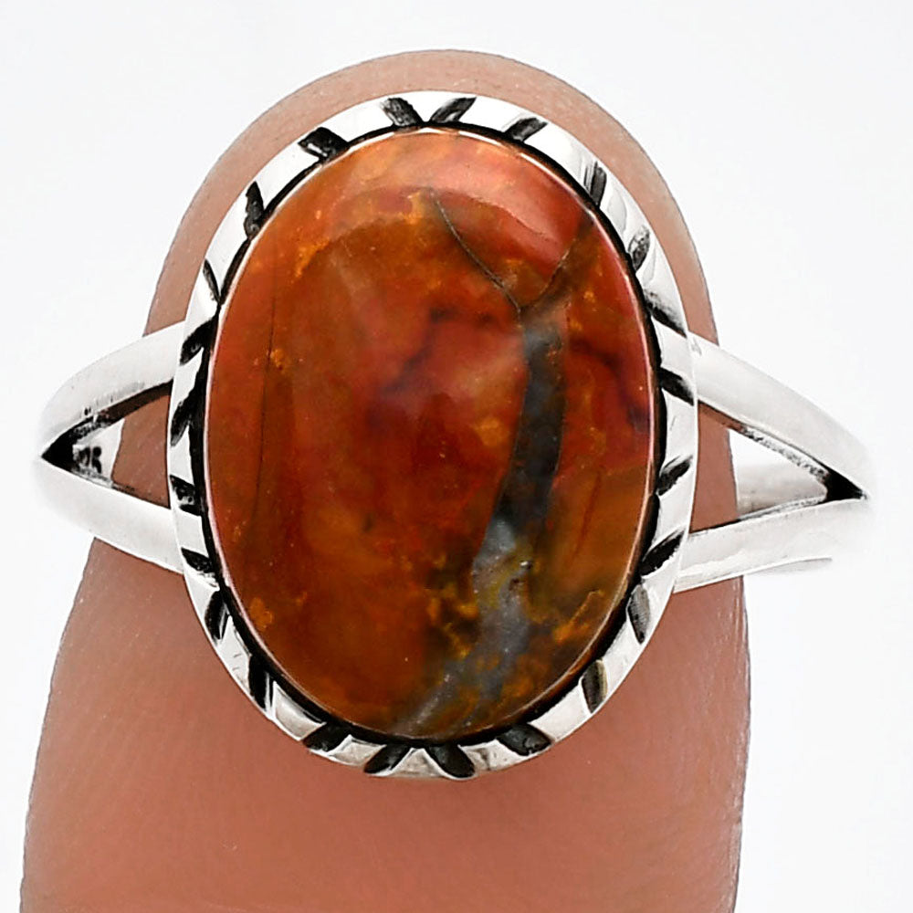 Natural Rare Cady Mountain Agate Ring size-9 R-1074 SDR230971 - Goddess Imports Marketplace