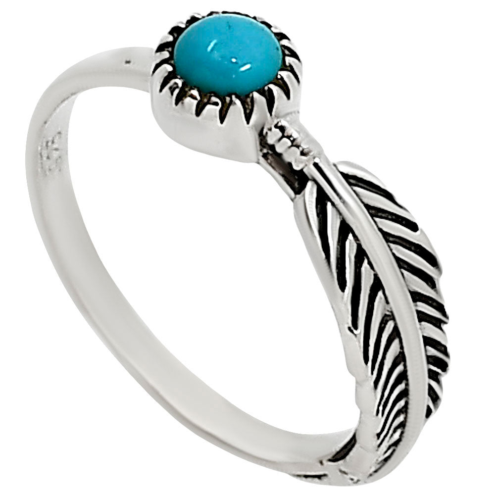Sleeping Beauty turquoise Ring size-5 R-1042 SDR253856 - Goddess Imports Marketplace