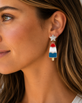 Patriotic Popsicle Enamel Earrings by Grace+Emma