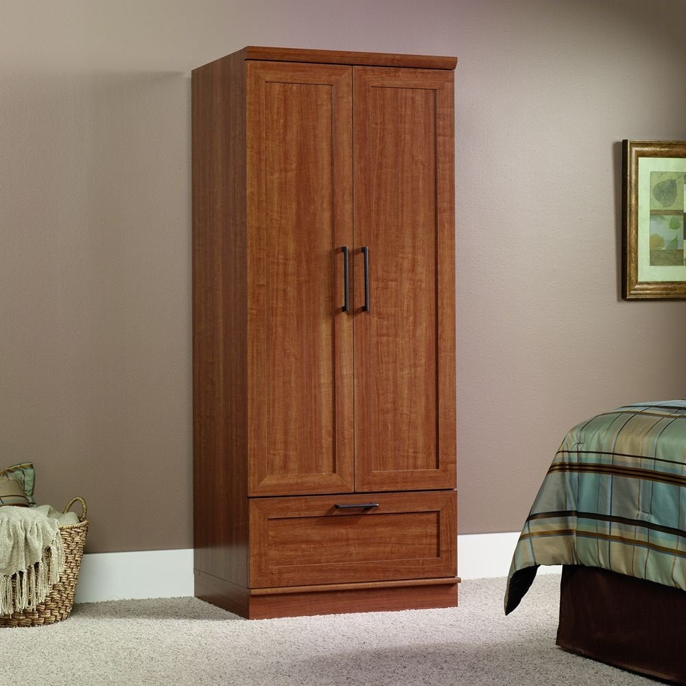 Sienna Oak Wardrobe Clothes Storage Cabinet Armoire - Goddess Imports Marketplace