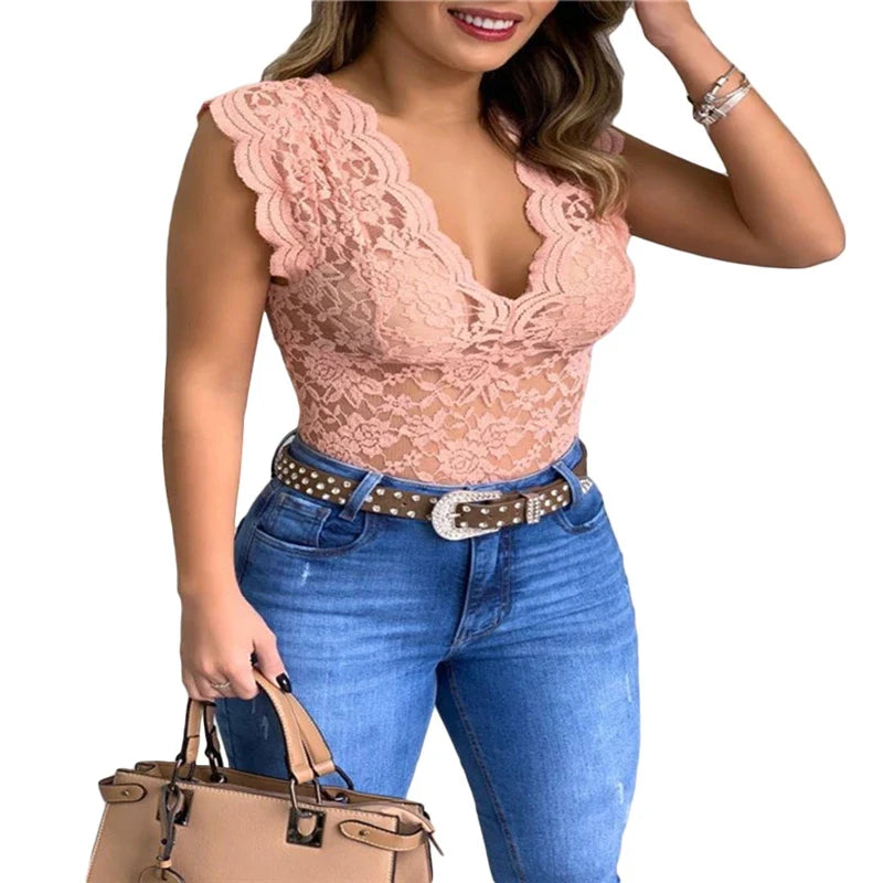 Women Tops Summer Sexy Lace Crochet Cardigan Casual Solid Color Trend Lace Hollow Out Top For Ladies by Urban Fashion Icon