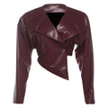 Asymmetrical Leather Jacket