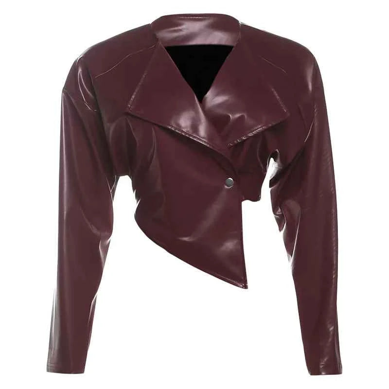 Asymmetrical Leather Jacket