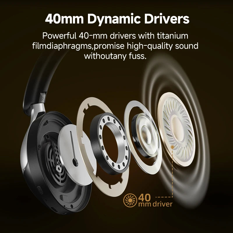 QCY H3 Pro ANC Wireless Headphone 50dB Noise Canceling Hi-Res Spatial