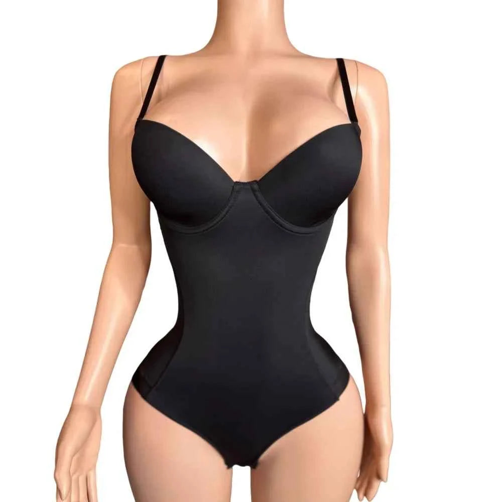 V-Neck Bodycon Bodysuit