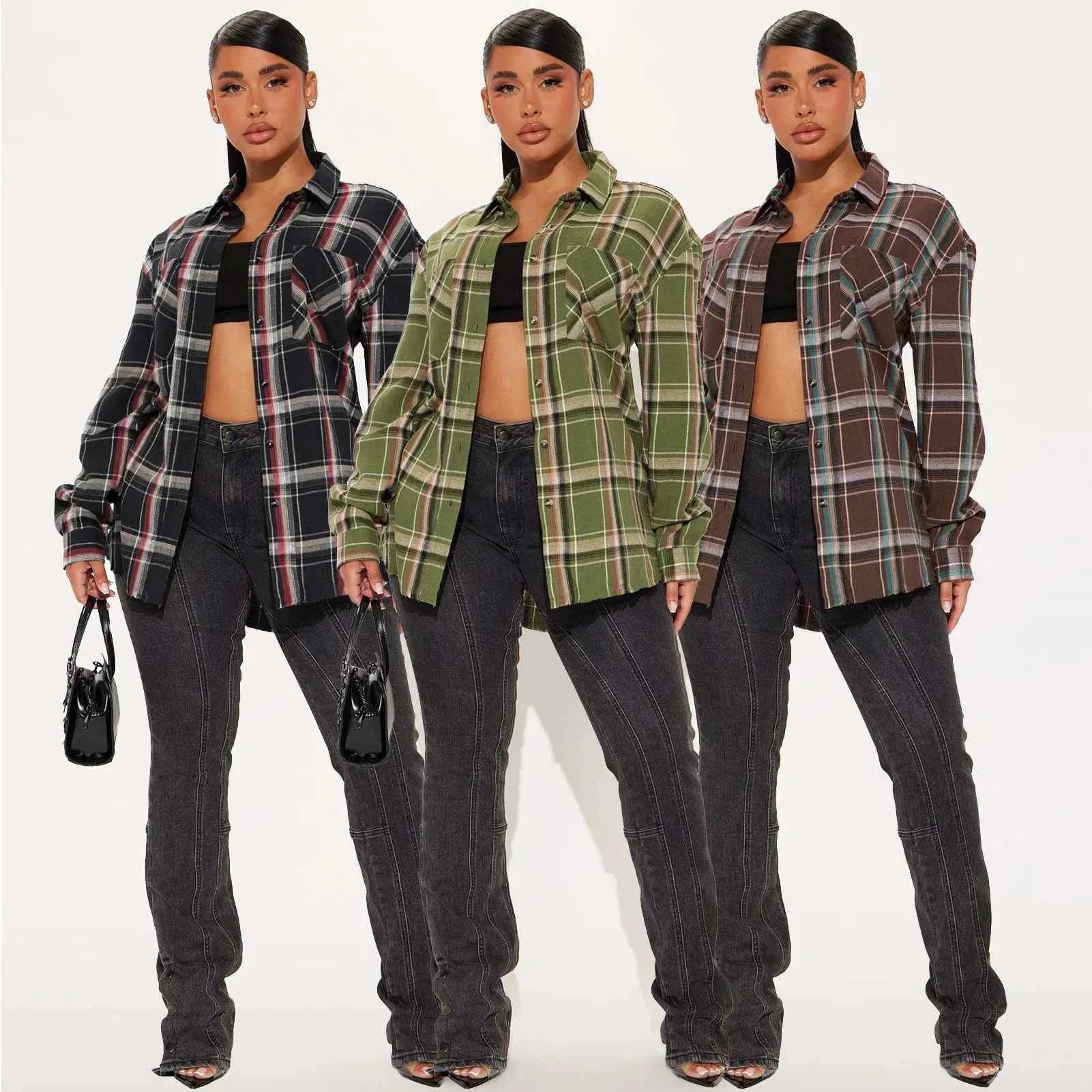 Set it Off Plaid Top