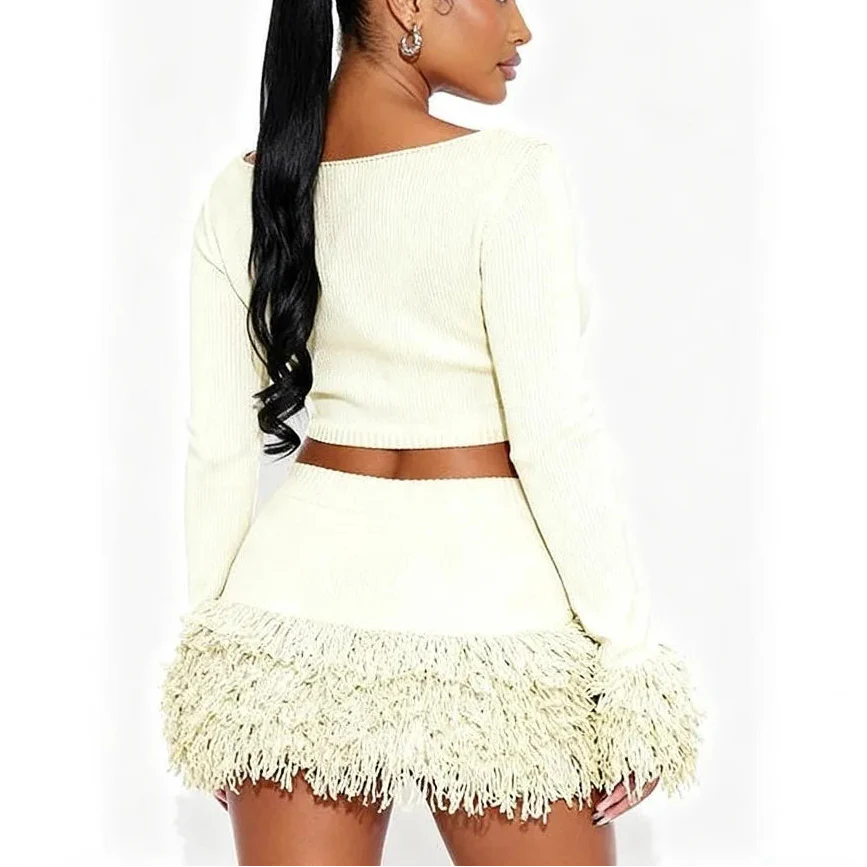 Winter Two-Piece Tassell Set