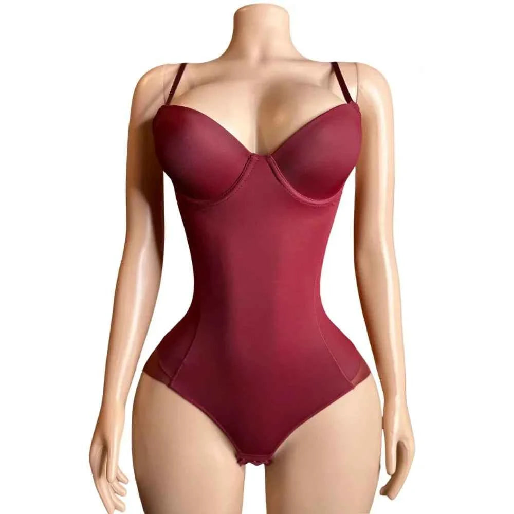 V-Neck Bodycon Bodysuit