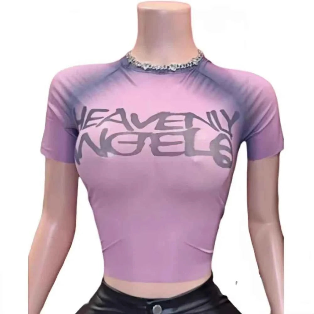 Heavenly Angel Mesh See Though Two-Piece Sets