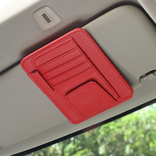 Car Visor Organizer Multi-Pocket Pouch Bag Card Glasses Storage Holder
