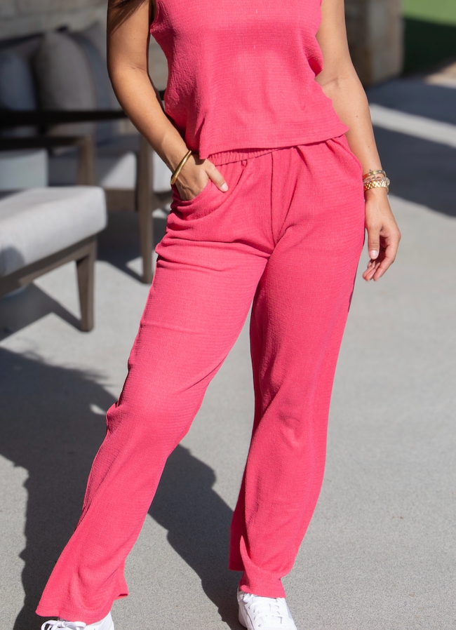 The Earhart Pants, Fuchsia by Grace+Emma