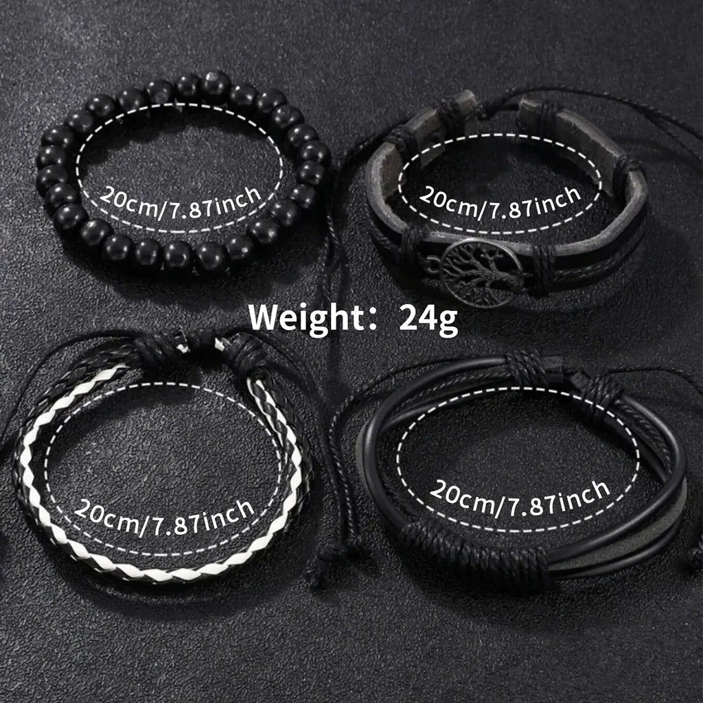 5PCSt Men Business Watches Fashion Leather Band Male's Quartz Watch