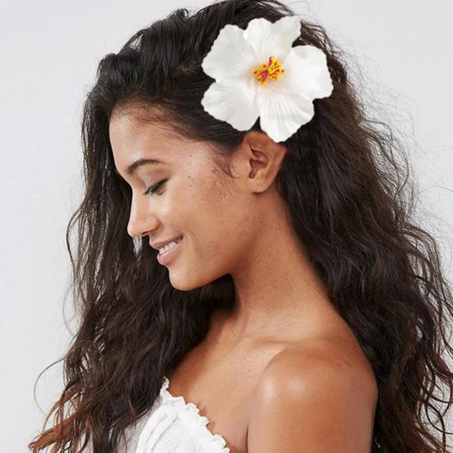 Away Hawaiian Flower Hair Clip by Raspberry Eurybia