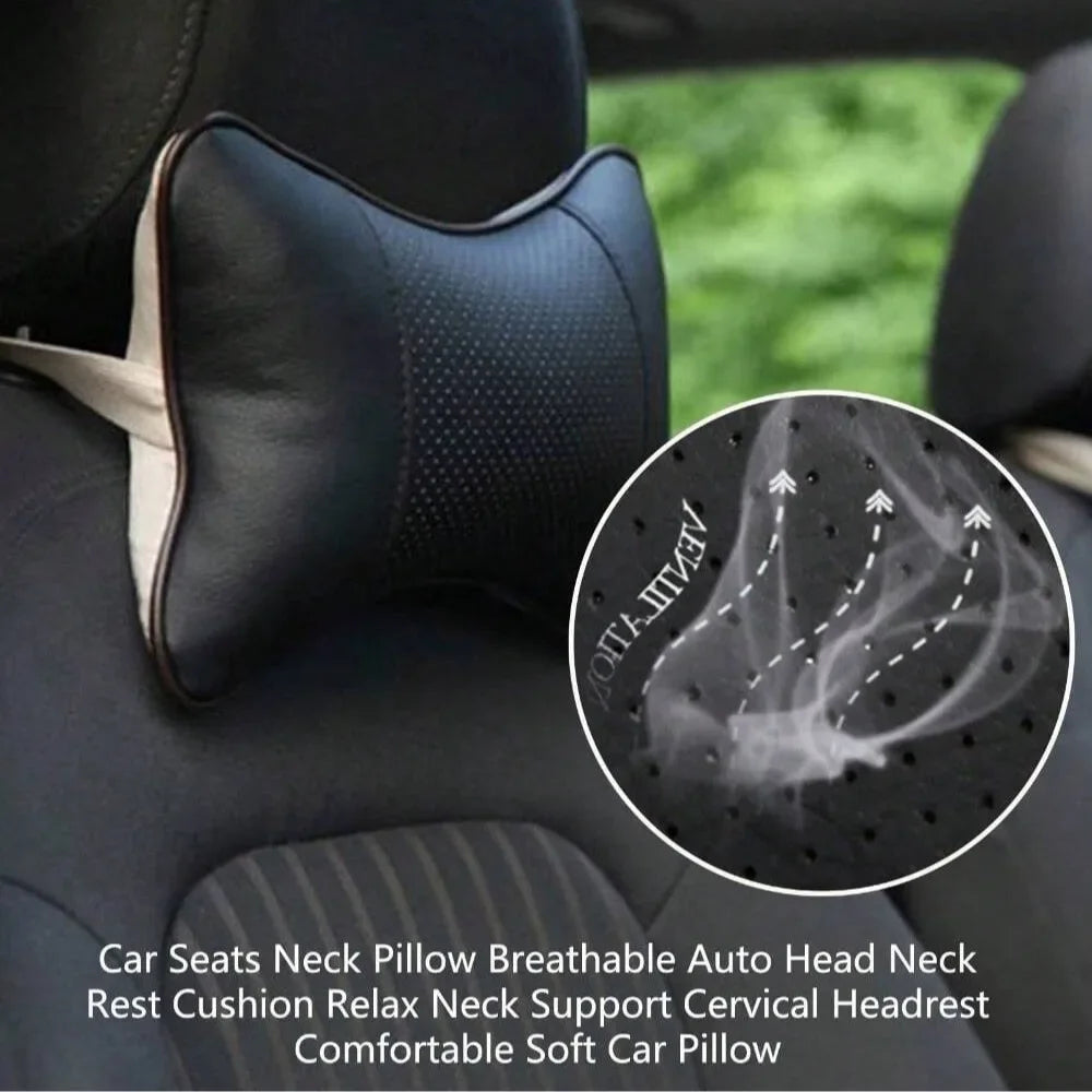 Car Seat Headrest with Breathable Mesh, Auto Safety, Head and Neck