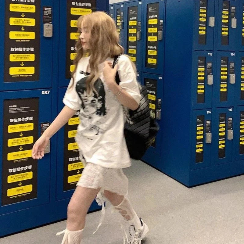 Skirts Women Solid Hollow Out Chic Lace-up Design Streetwear Daily Sweet Spicy Girls Layering Trendy Harajuku Popular Summer by Urban Fashion Icon