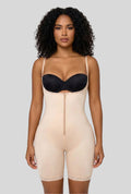 Open Bust Full Body Suit MIid-Thigh w/Front Zipper & Lace by Vedette Store