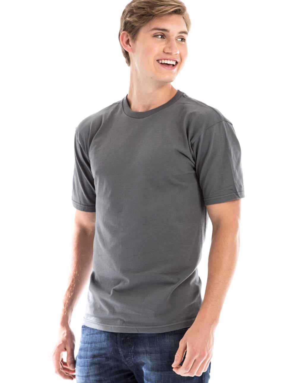 Retro Ring-Spun Crew Neck T-Shirt 2100