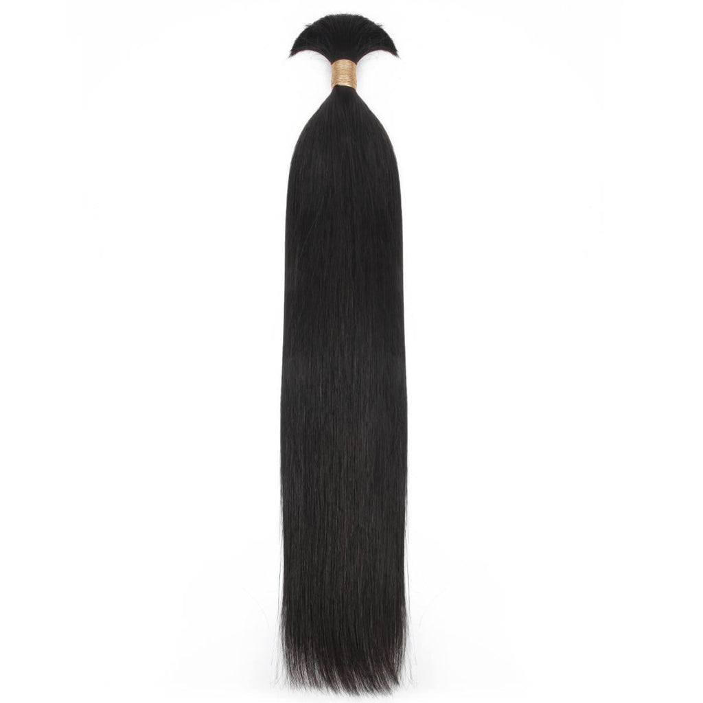 Straight Bulk 100% Human Braiding Hair by Private Label