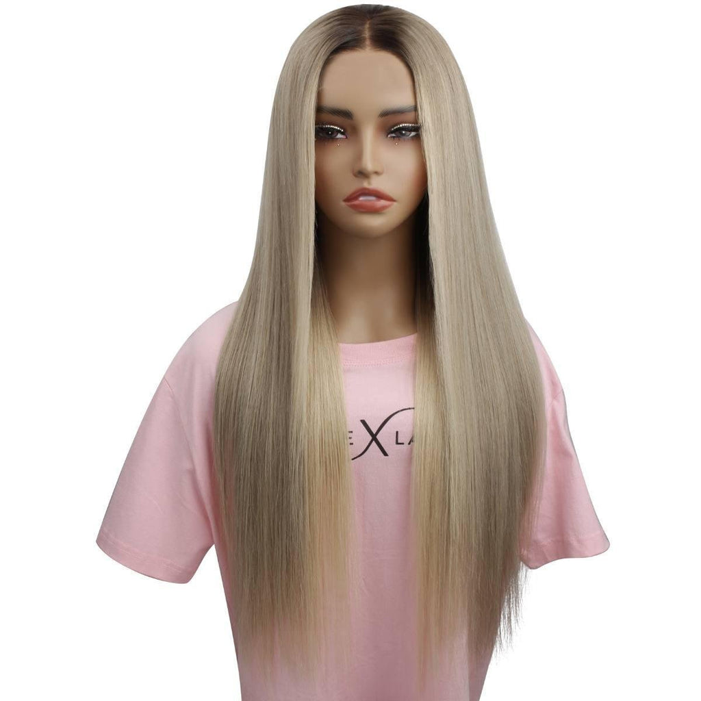 Raw Tiffany Glueless 5x5 HD Lace Professionally Colored 100% Human Hair Closure Wig by Private Label