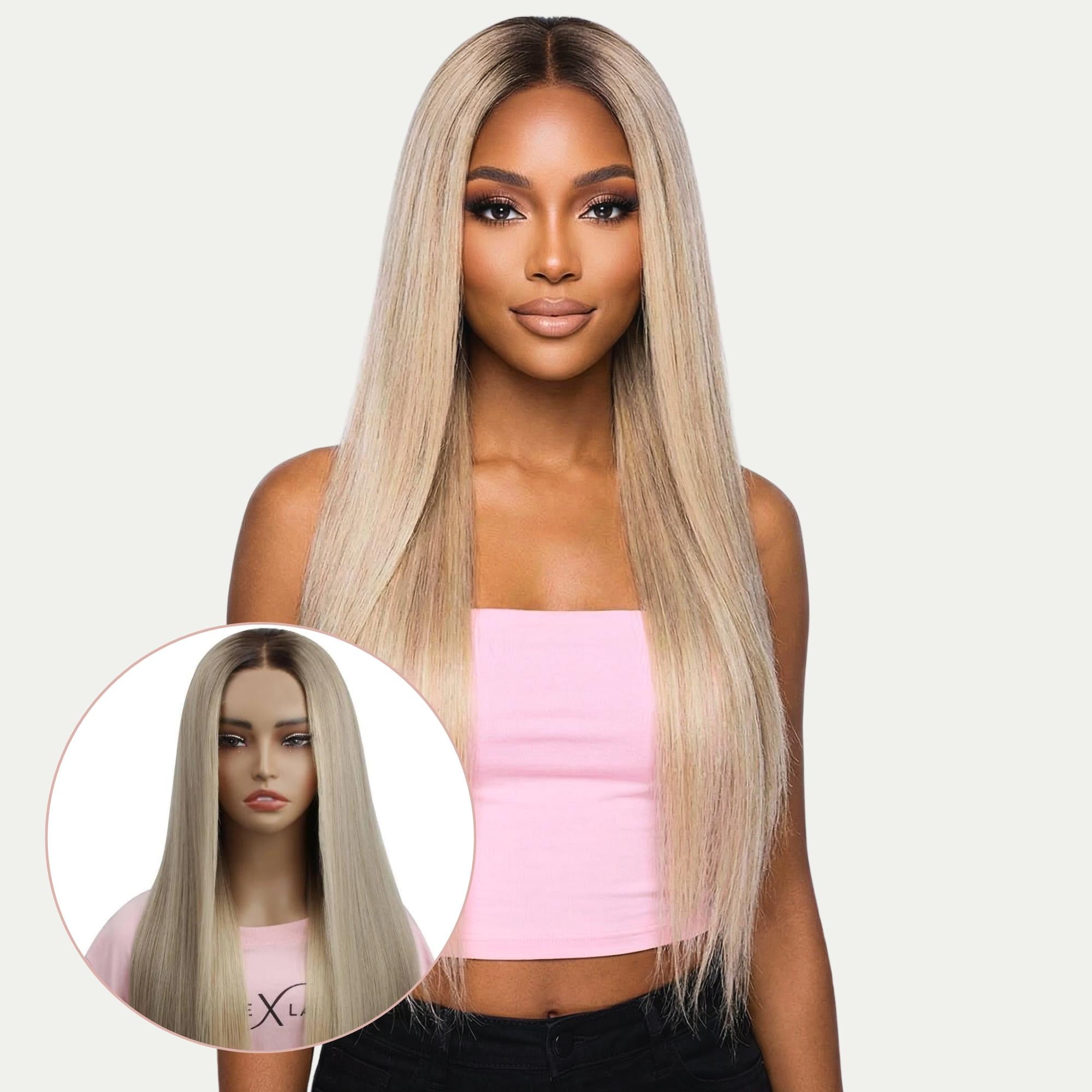 Raw Tiffany Glueless 5x5 HD Lace Professionally Colored 100% Human Hair Closure Wig by Private Label