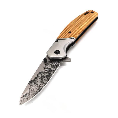 2-Pack: 3.5" Spring Assisted Knife Drop Point Blade by DailySale