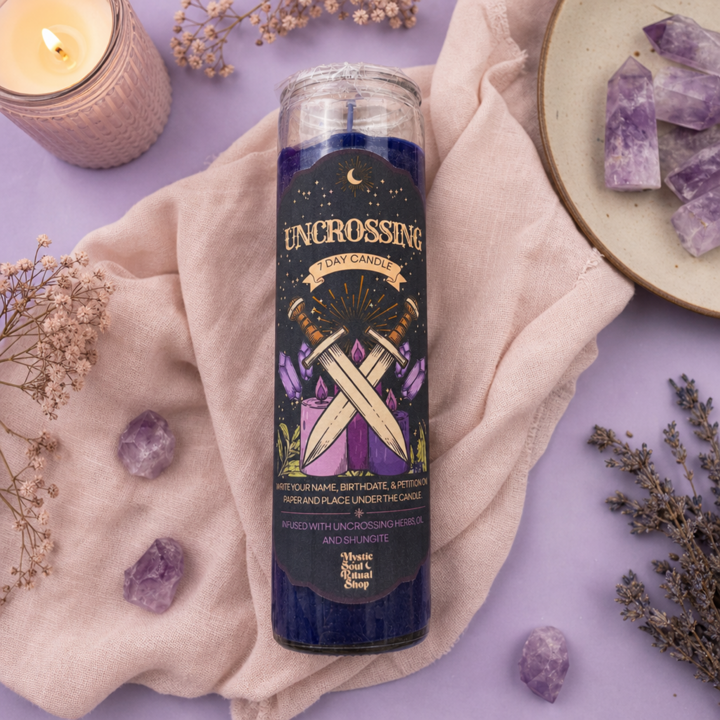 Uncrossing 7 Day Candle by Mystic Soul Ritual Shop