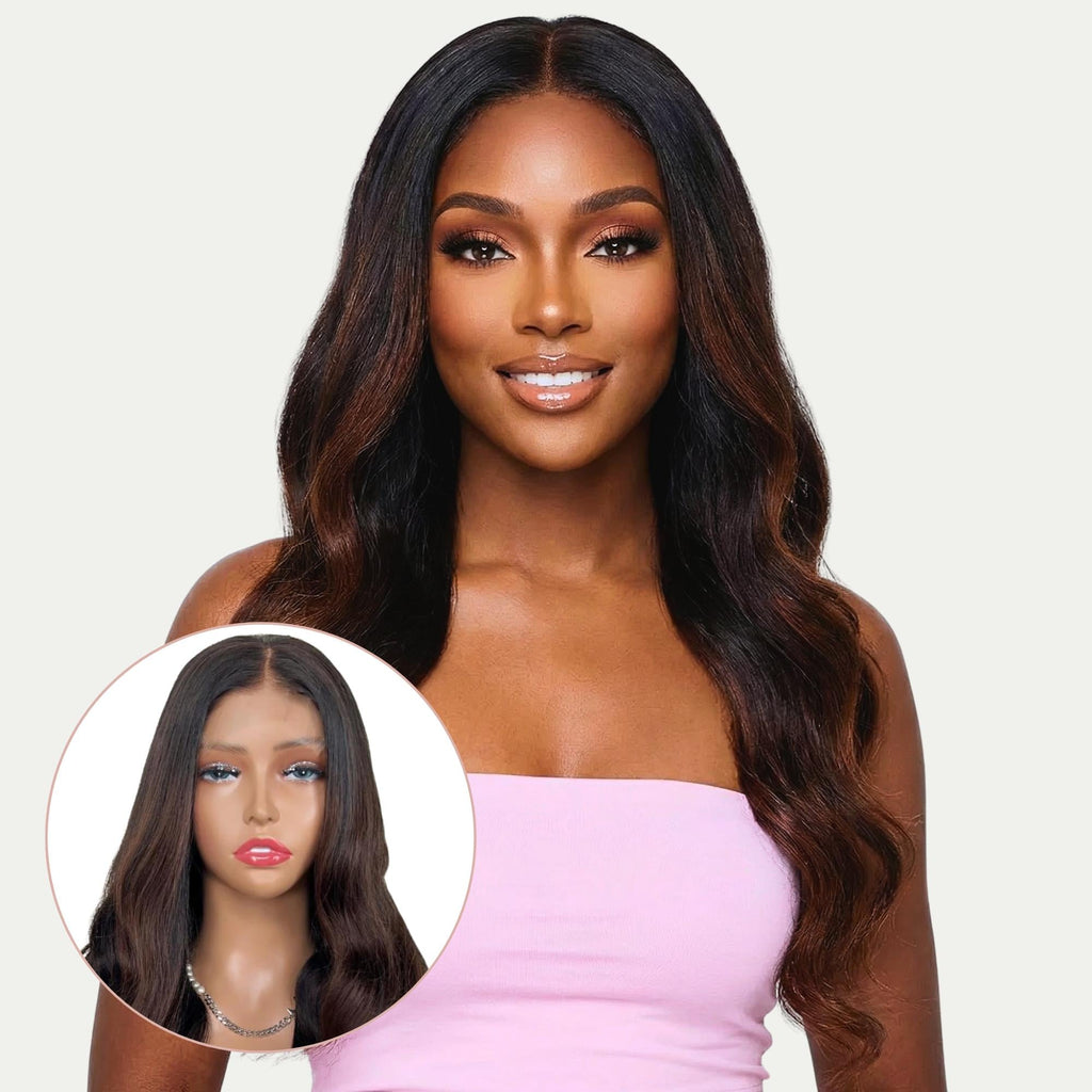 Raw Victoria Glueless 5x5 HD Lace Professionally Colored 100% Human Hair Closure Wig by Private Label