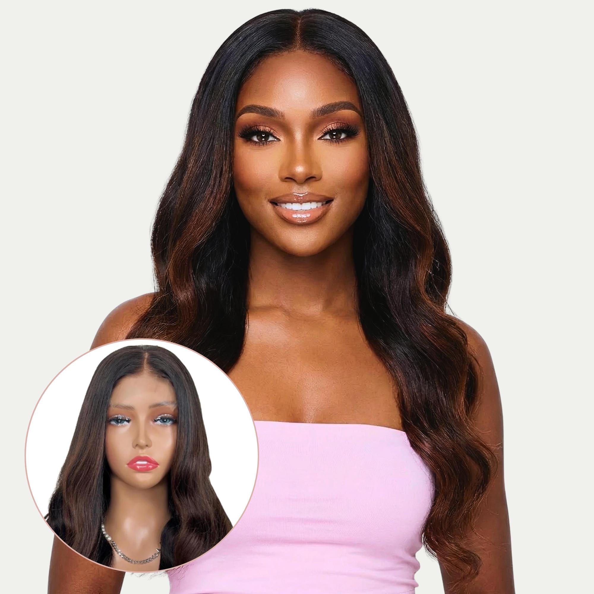 Raw Victoria Glueless 5x5 HD Lace Professionally Colored 100% Human Hair Closure Wig by Private Label