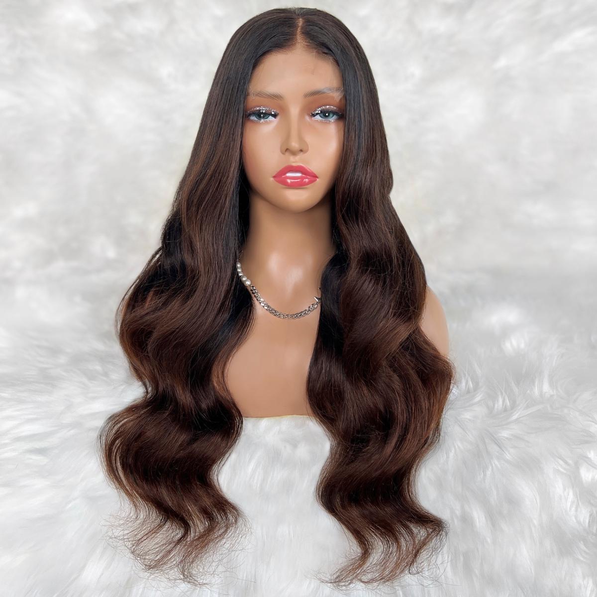 Raw Victoria Glueless 5x5 HD Lace Professionally Colored 100% Human Hair Closure Wig by Private Label