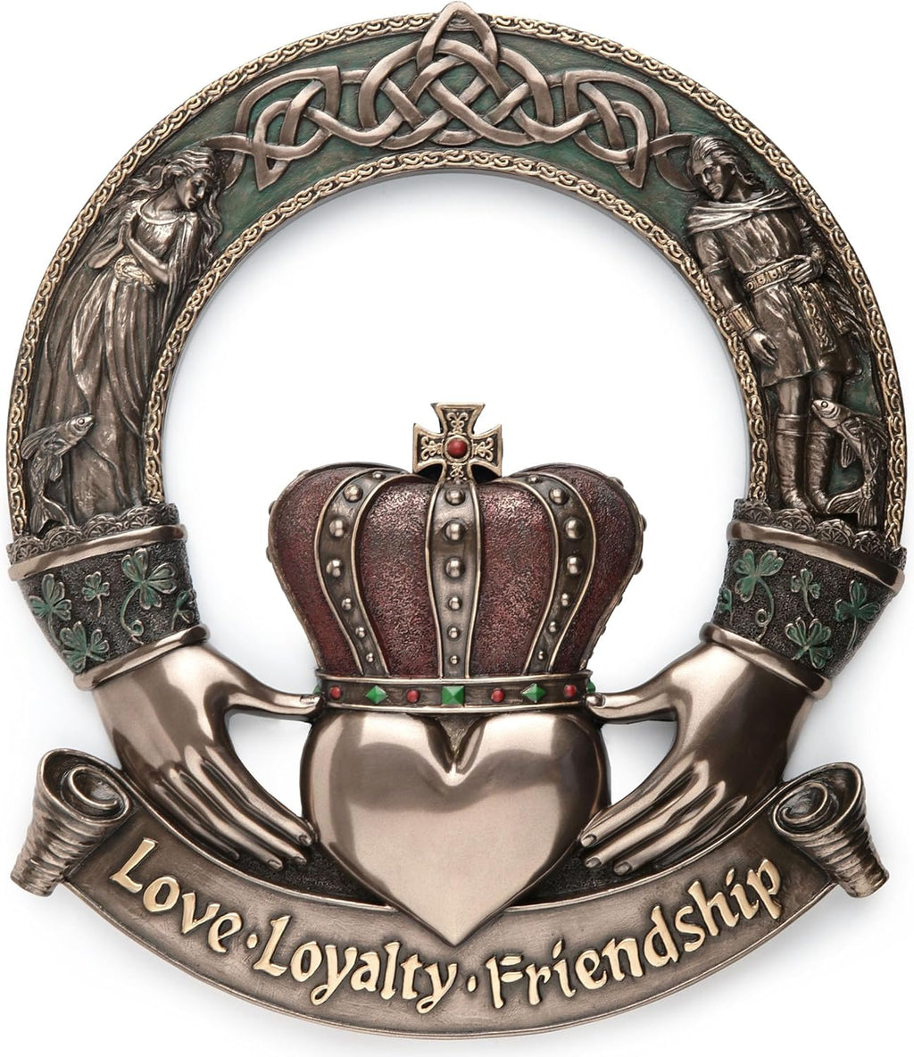 Irish Claddagh Ring Wall Plaque by FairyGlen Store