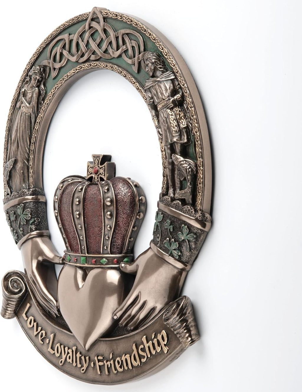 Irish Claddagh Ring Wall Plaque by FairyGlen Store