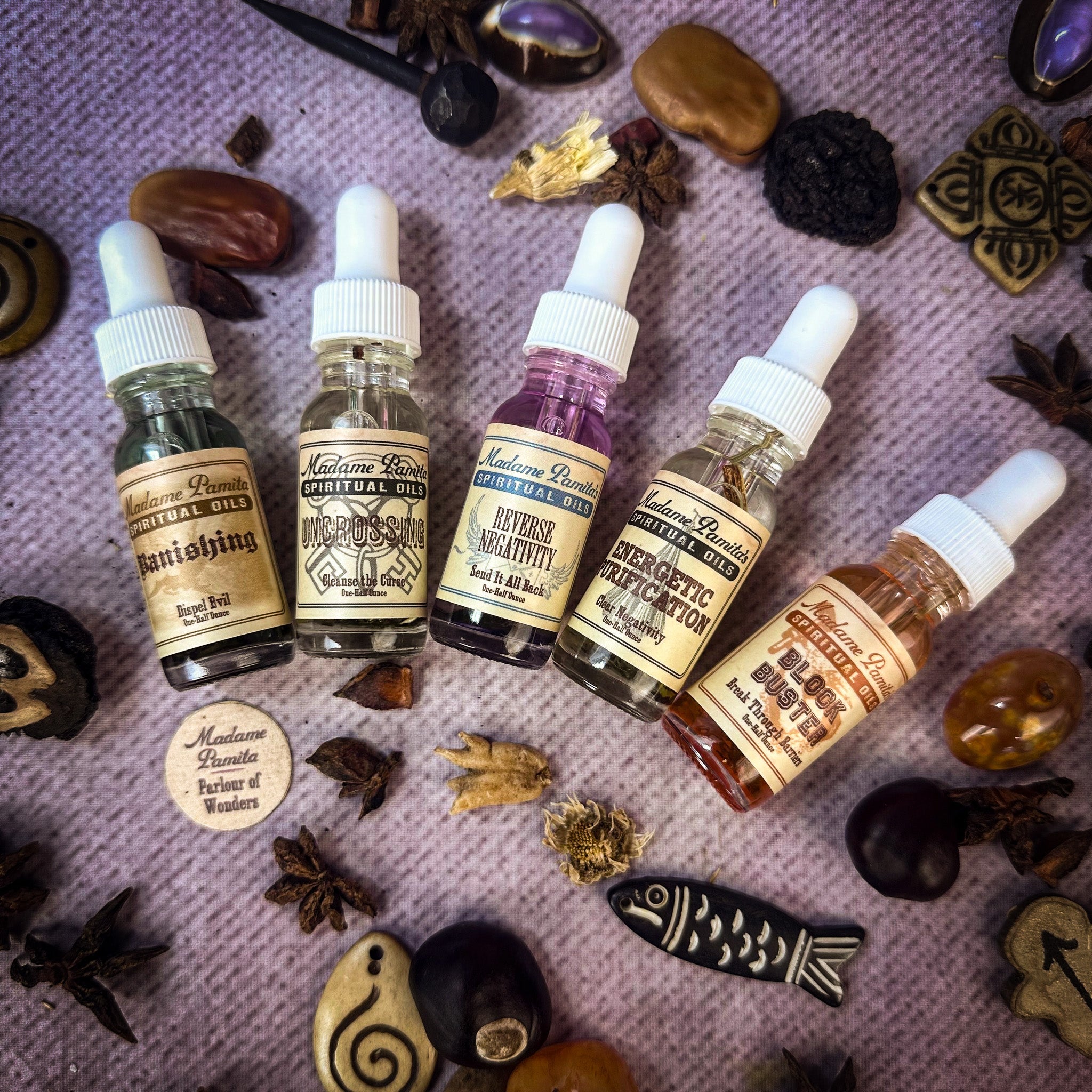 Spiritual Oil Variety Pack: Cleansing Magic by Parlour of Wonders