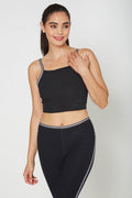 Bias Stripe Crop Top Made in USA