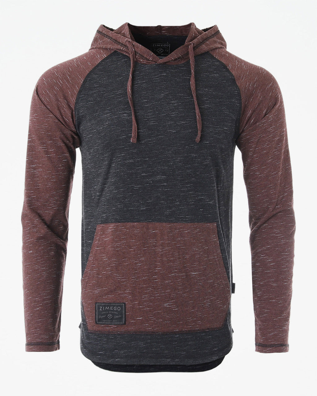 ZIMEGO Mens Long Sleeve Lightweight Hooded Henley – Color Block Pullover Hoodie  for Casual Gym Workout Travel - Goddess Imports Marketplace