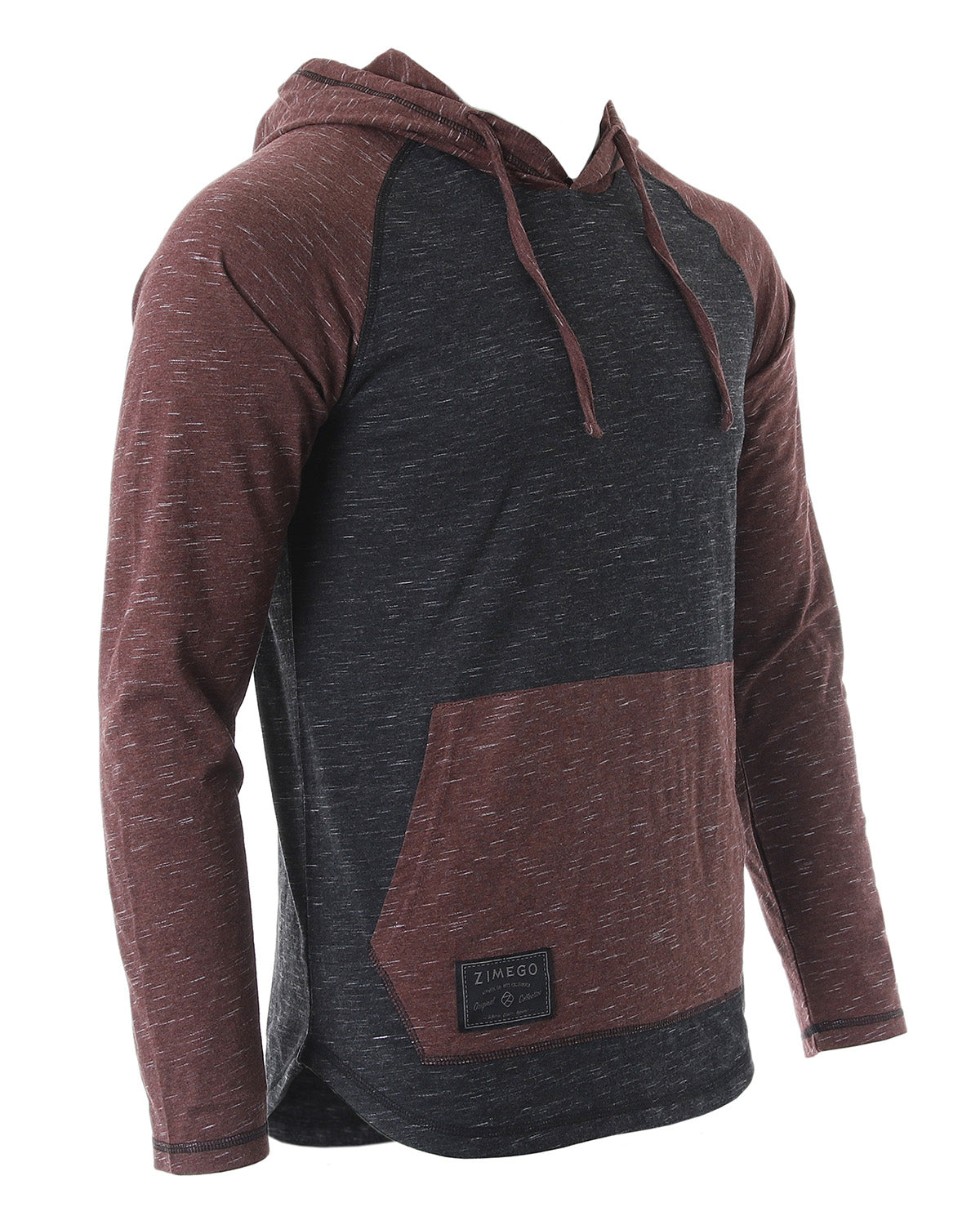 ZIMEGO Mens Long Sleeve Lightweight Hooded Henley – Color Block Pullover Hoodie  for Casual Gym Workout Travel - Goddess Imports Marketplace