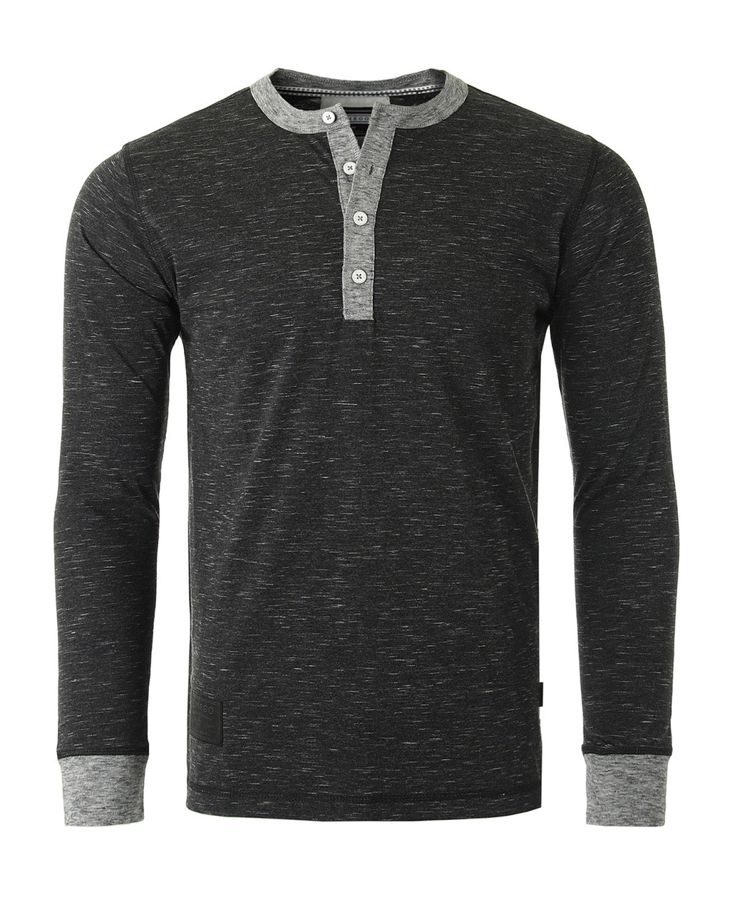 ZIMEGO Men's Long Sleeve Contrast Button Placket Neck Cuffs Casual Henley Shirts - Goddess Imports Marketplace