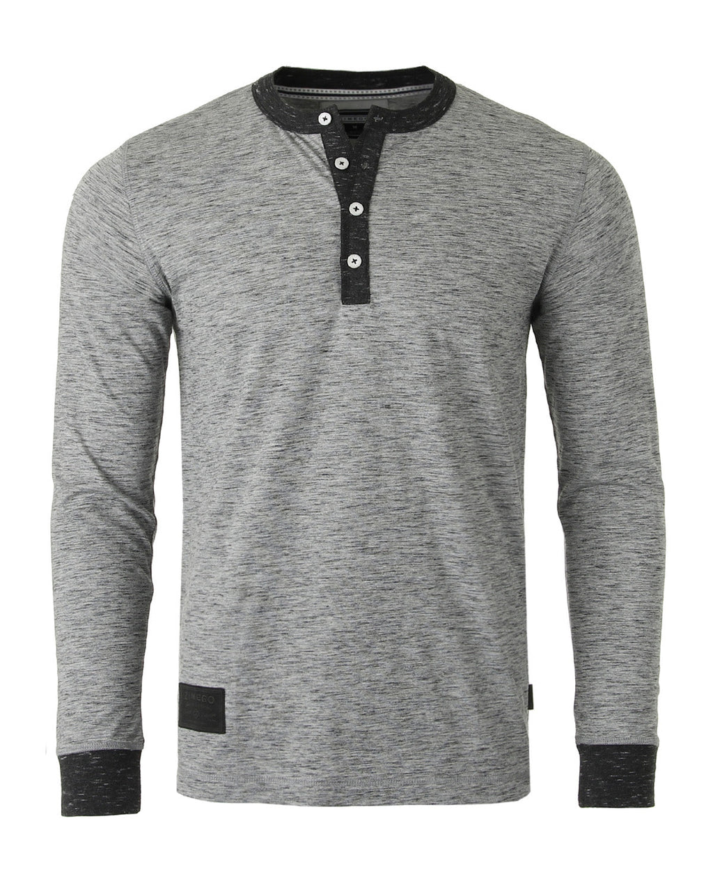 ZIMEGO Men's Long Sleeve Contrast Button Placket Neck Cuffs Casual Henley Shirts - Goddess Imports Marketplace