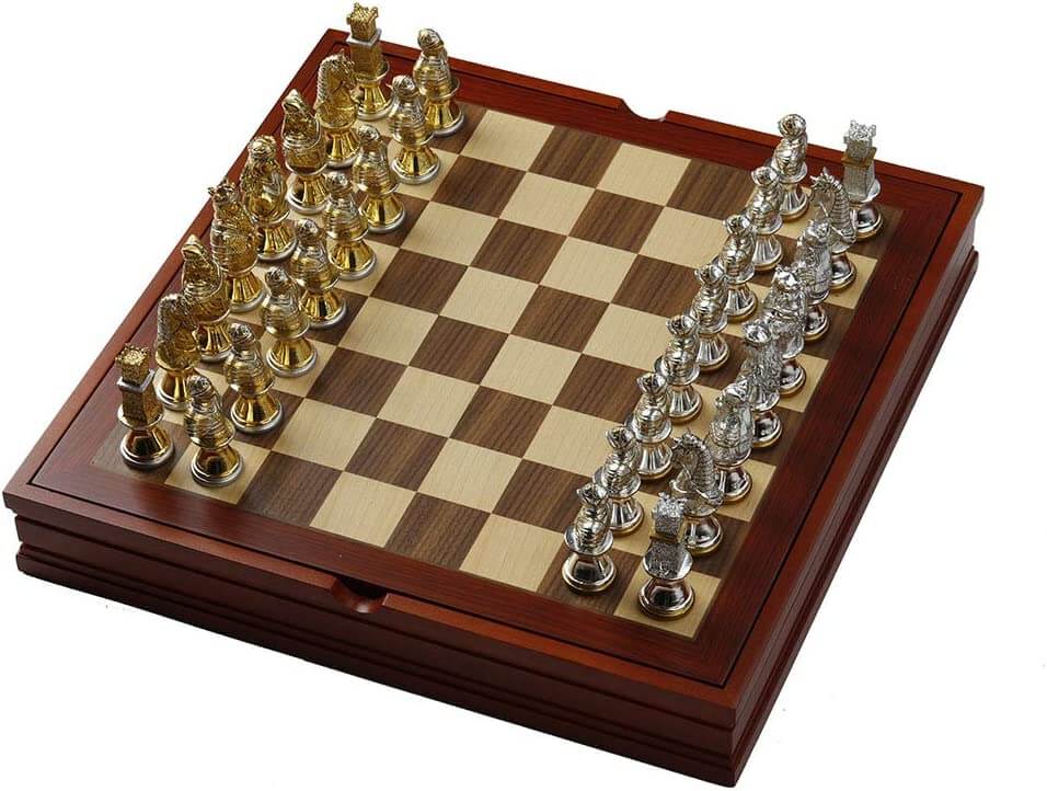 Medieval Crusades Chess Set with Board by FairyGlen Store