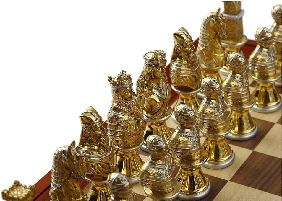 Medieval Crusades Chess Set with Board by FairyGlen Store