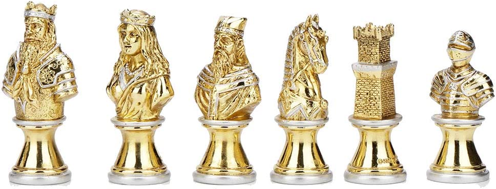 Medieval Crusades Chess Set with Board by FairyGlen Store