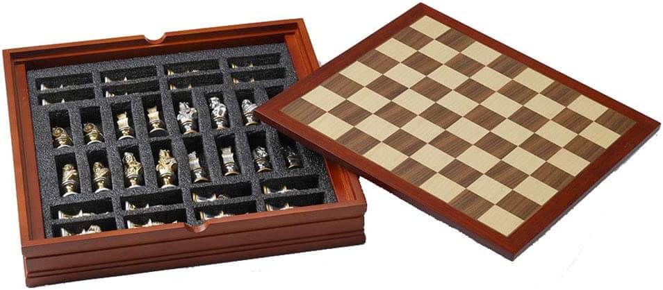 Medieval Crusades Chess Set with Board by FairyGlen Store