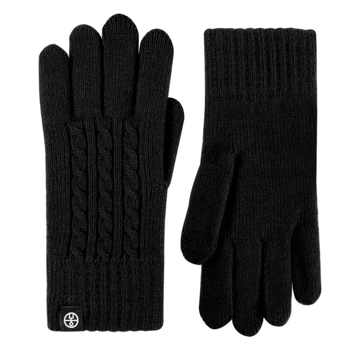 Cable Knit Touchscreen Gloves