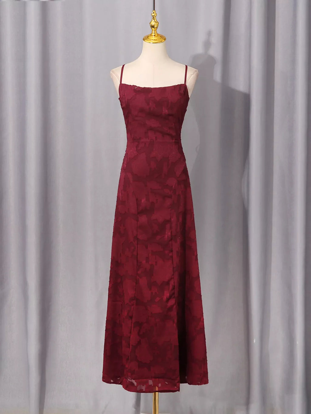 Lace Spaghetti Strap Maxi Dress by Shopiebay