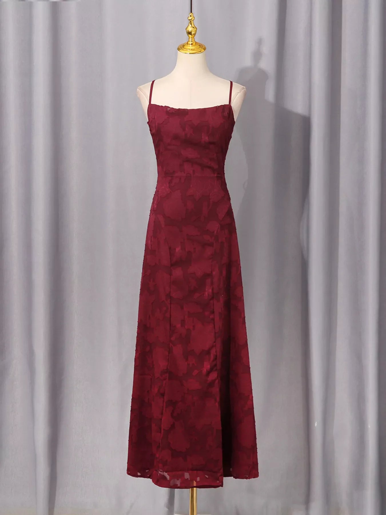 Lace Spaghetti Strap Maxi Dress by Shopiebay