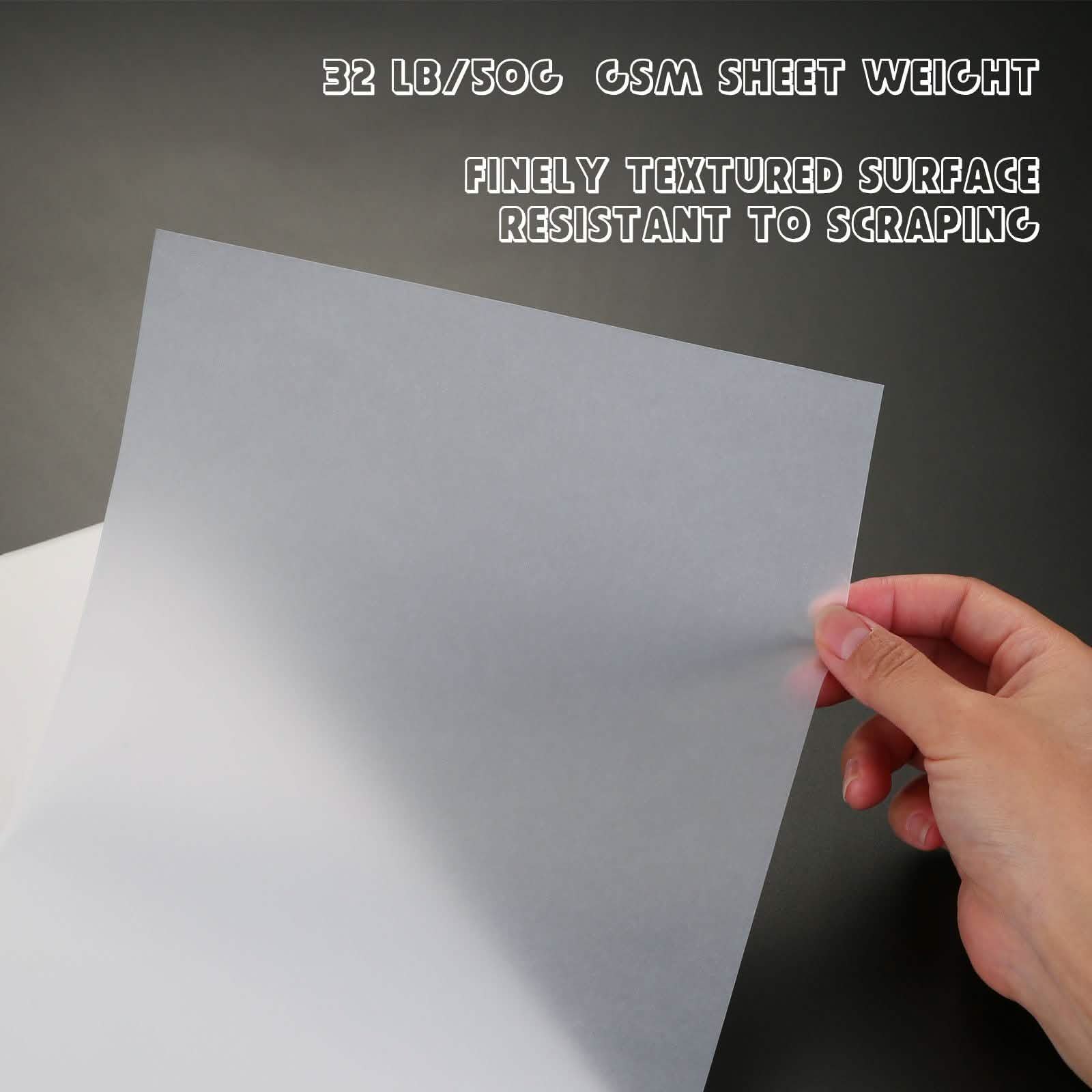 A4 Size 250 Sheets Translucent Vellum Paper for Tracing Sketching Drawing Animation by DailySale